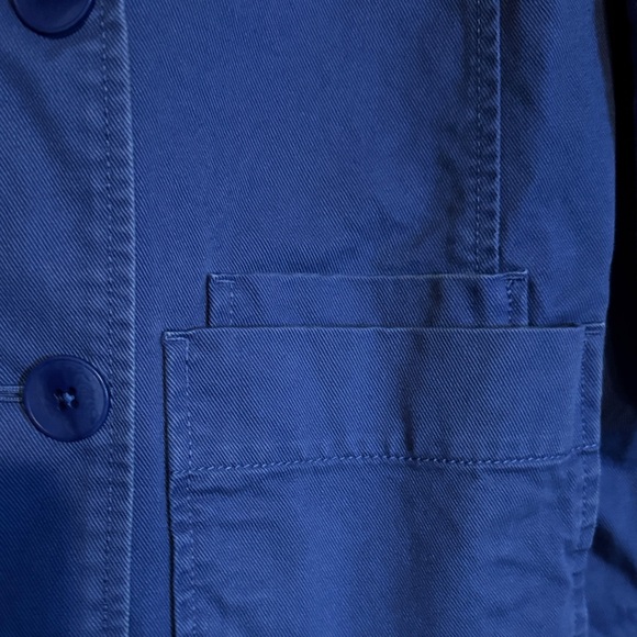 Madewell Blazer Womens XS Blue Crossover Regenerative Chino Relaxed NEW $138 - Picture 10 of 15